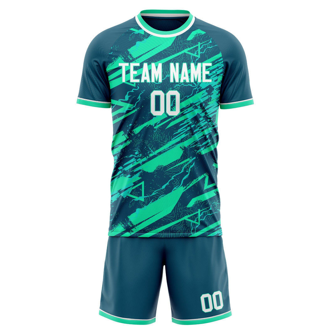 Discover the Allure of Beige and Teal Soccer Jerseys