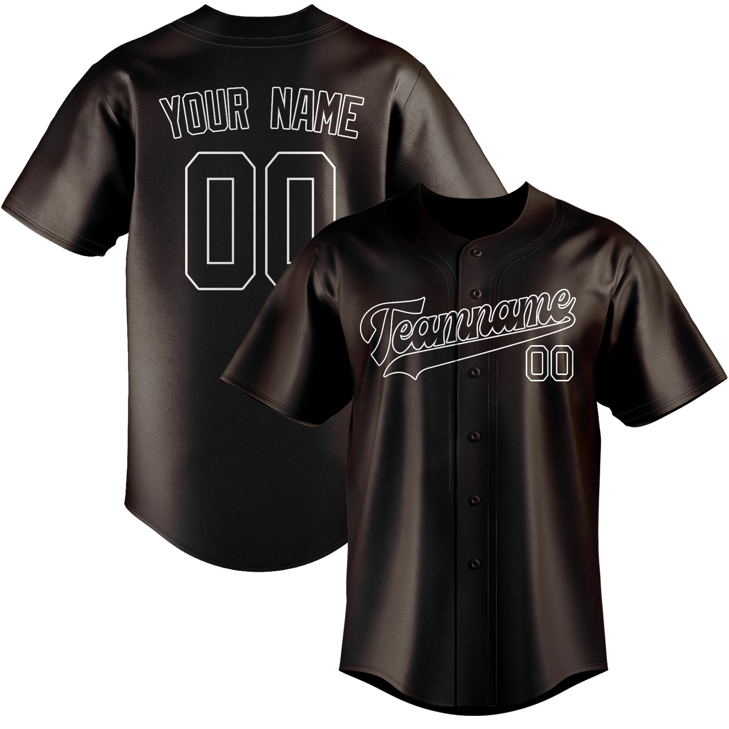 Custom Brown White Baseball Jersey