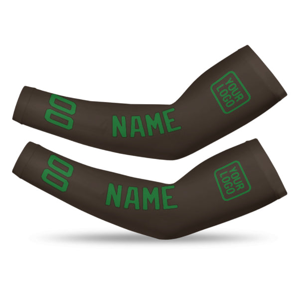 Custom Brown Emerald Green Arm Sleeve