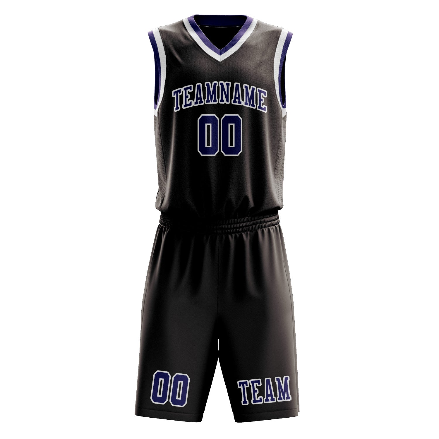 Custom Brown Purple Basketball Set