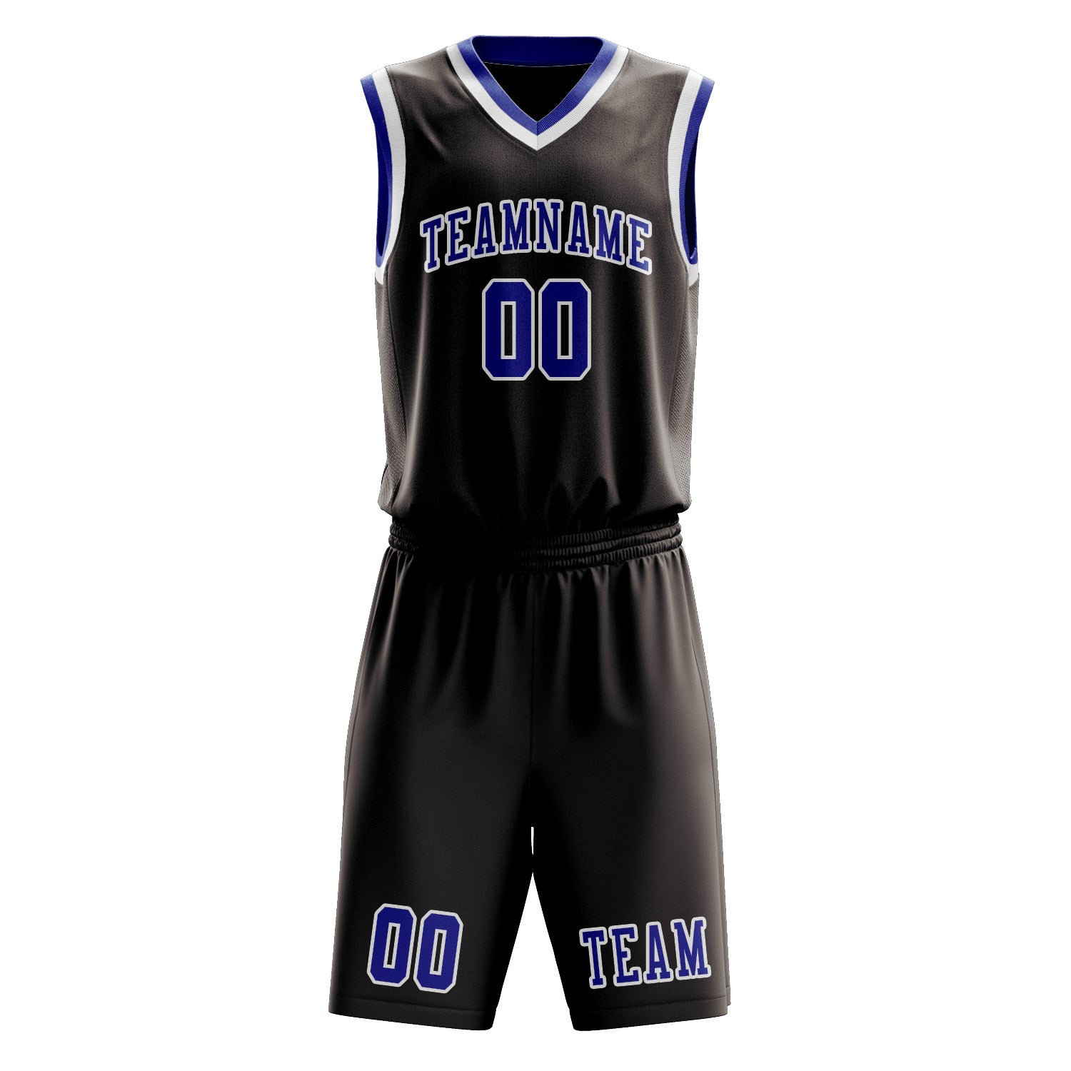 Custom Brown Sky Blue Basketball Set