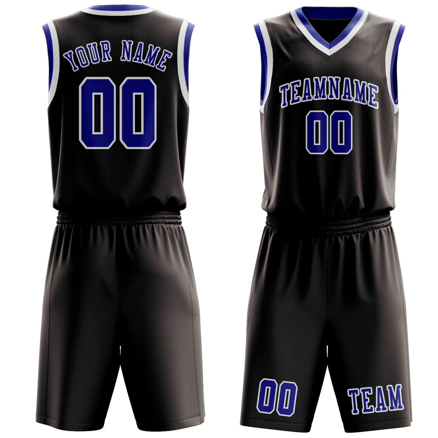 Custom Brown Sky Blue Basketball Set