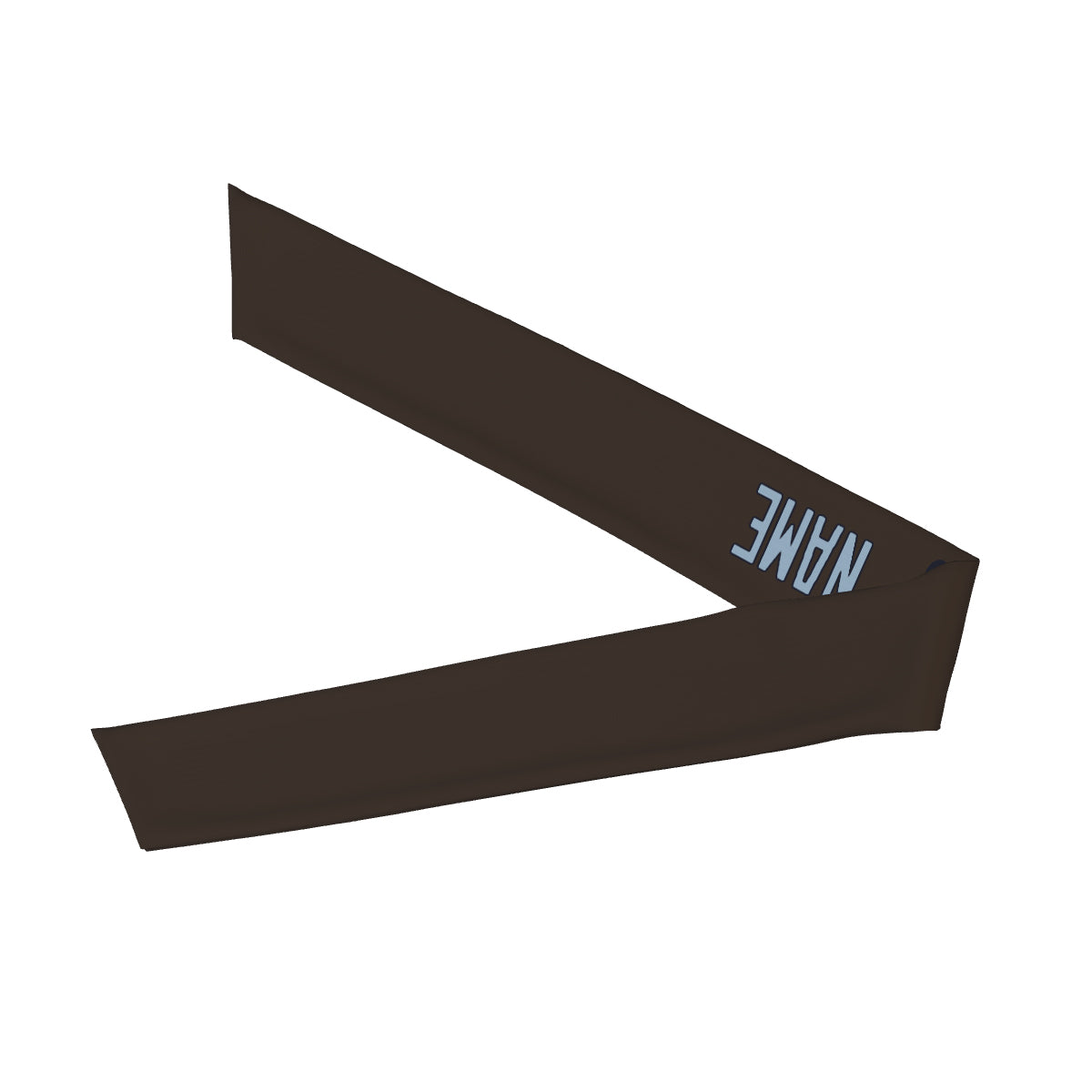 Custom Brown Light Blue Headband
