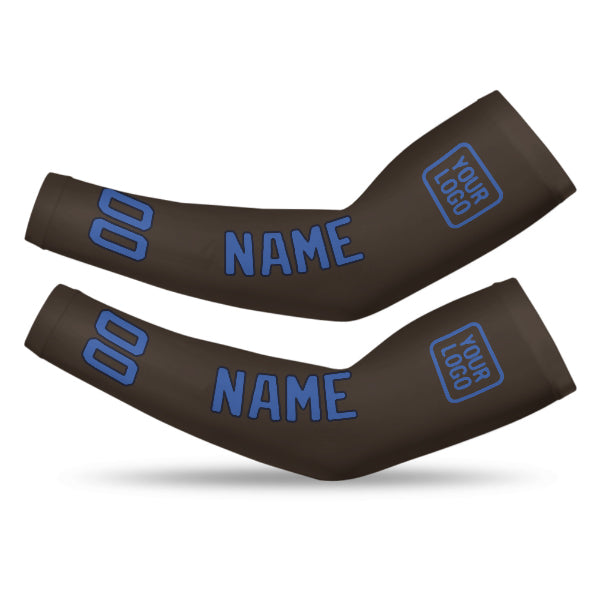 Custom Brown Sky Blue Arm Sleeve