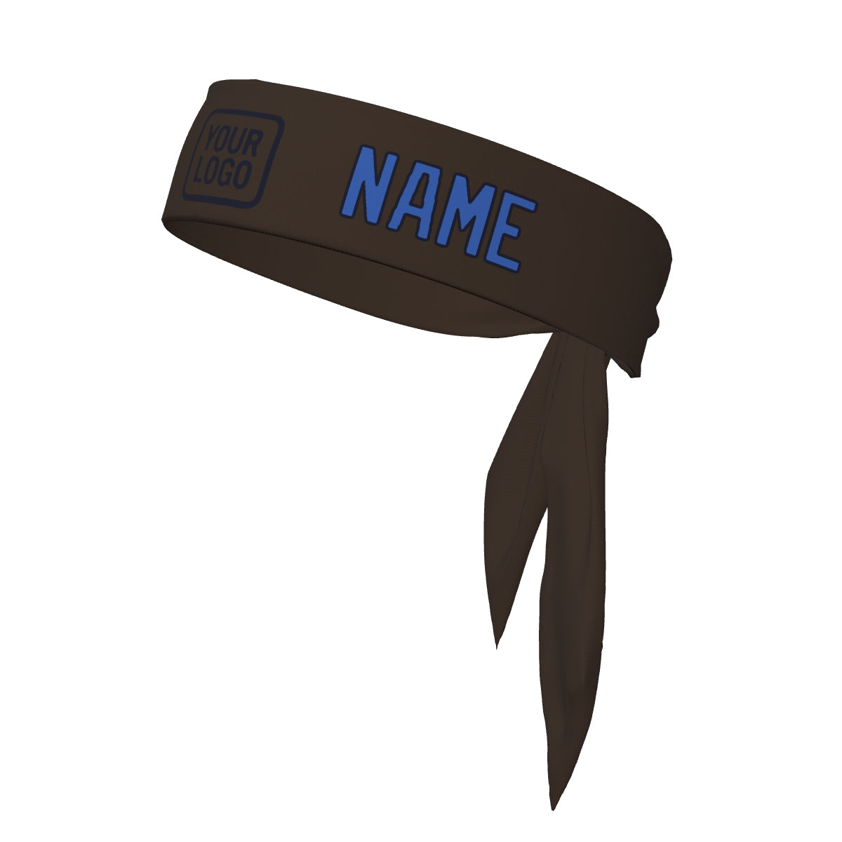 Custom Brown Sky Blue Headband