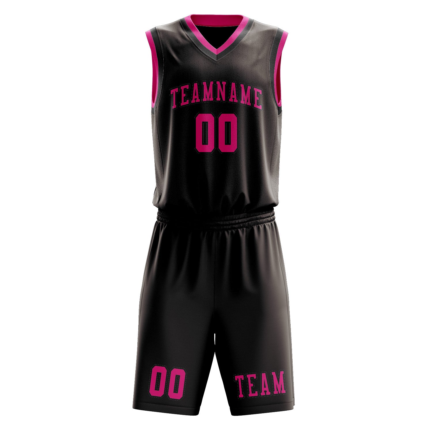 Custom Brown Pink Basketball Set