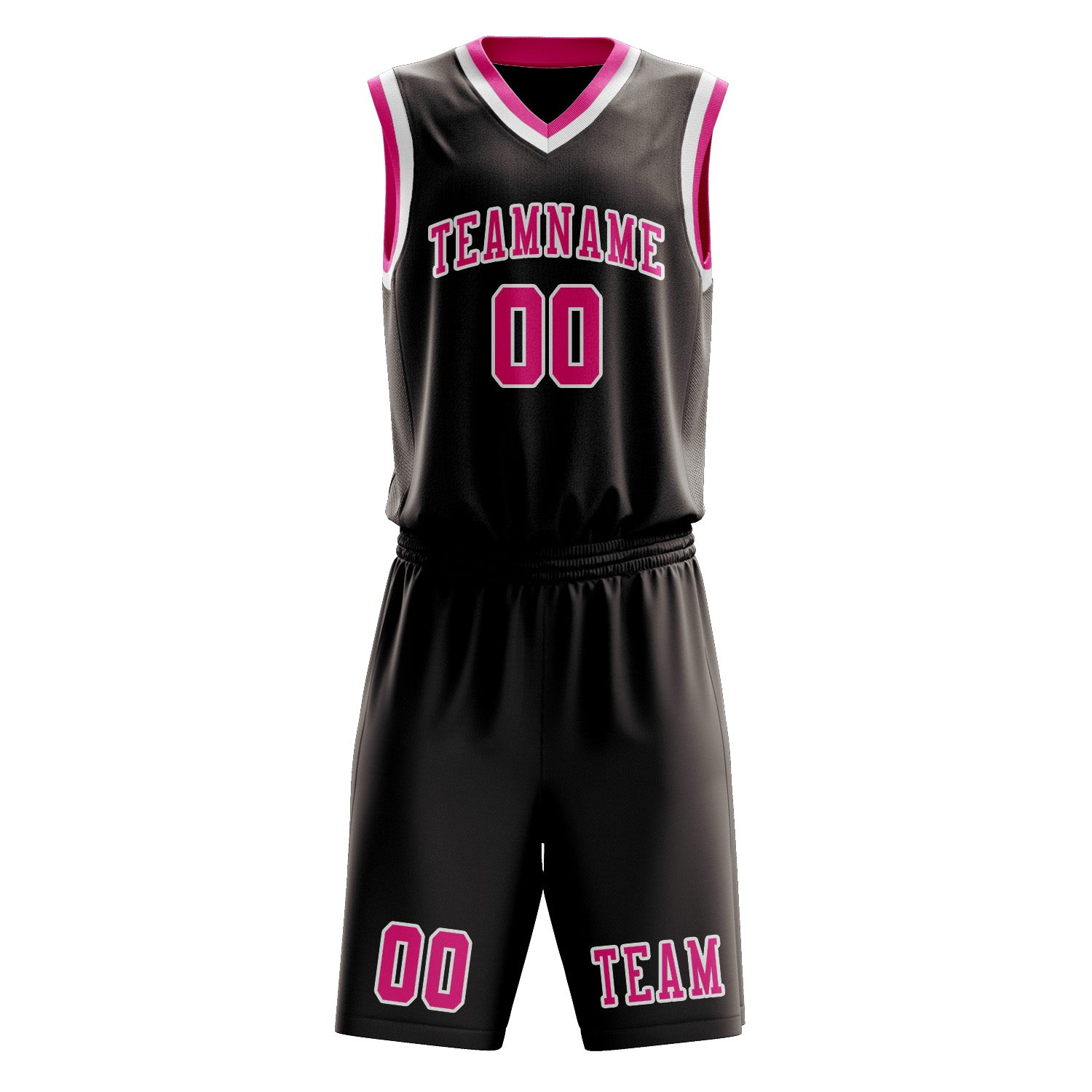Custom Brown Pink Basketball Set