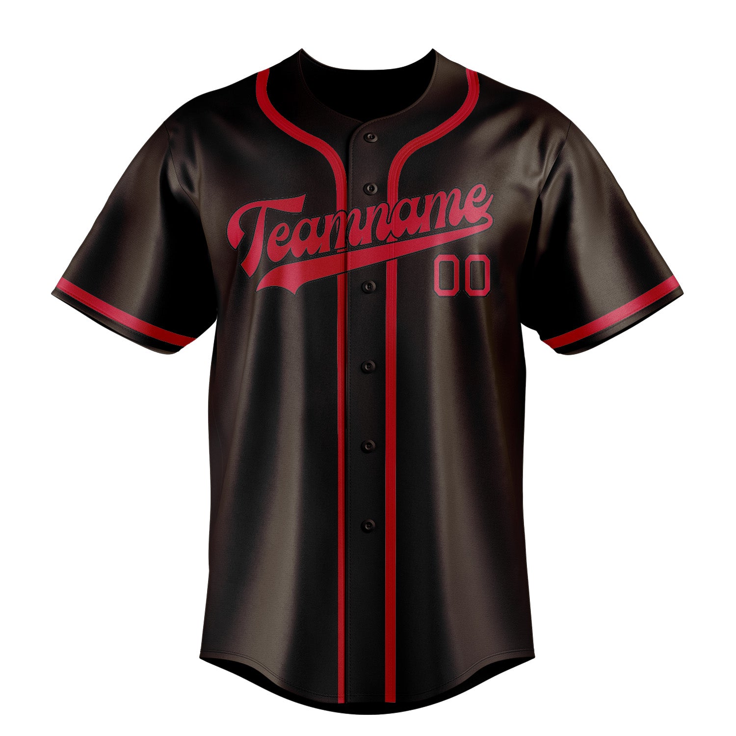 Custom Brown Red Baseball Jersey