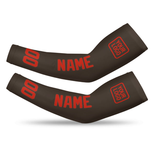 Custom Brown Orange Red Arm Sleeve