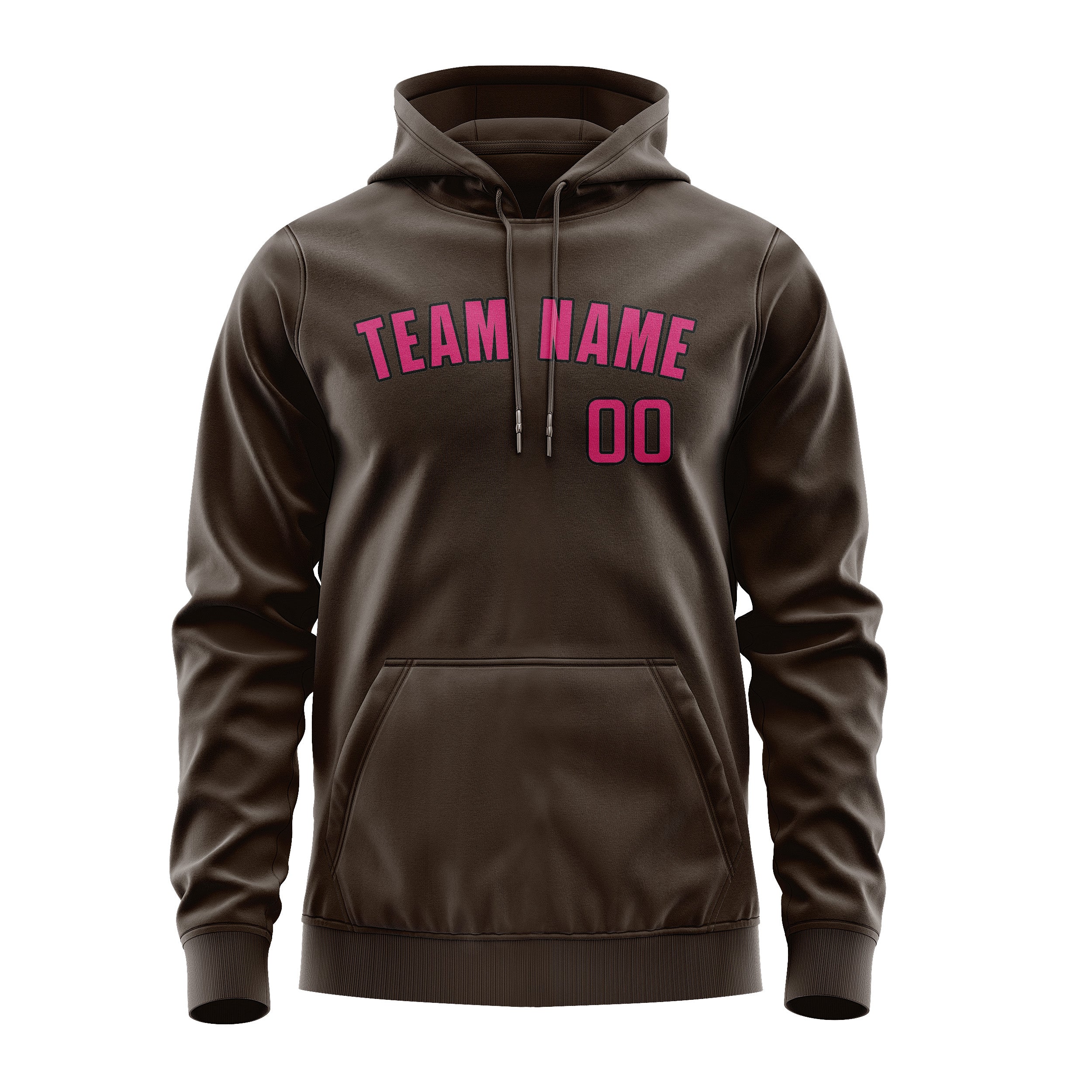 Custom Brown Pink Hoodie