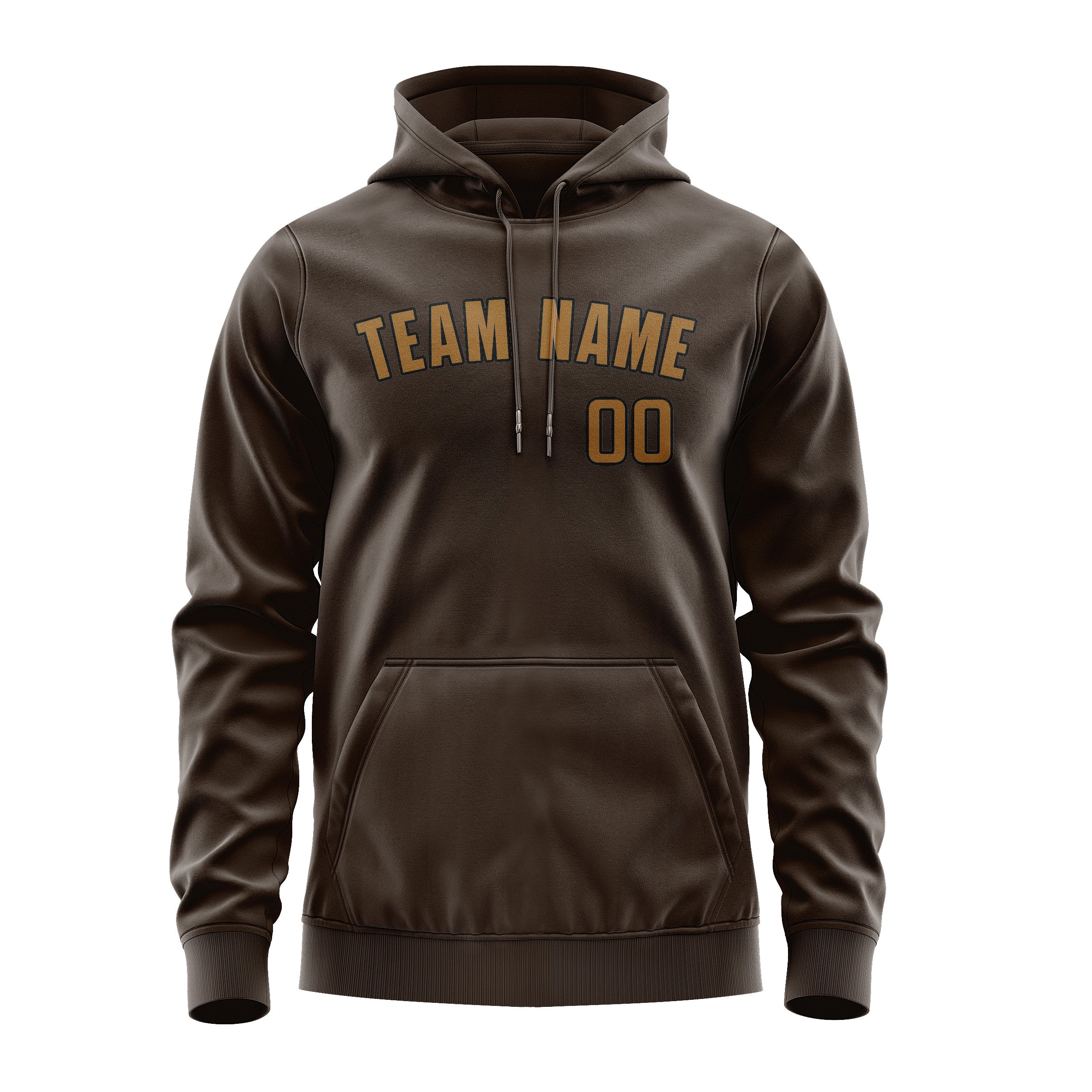 Custom Brown Khaki Hoodie