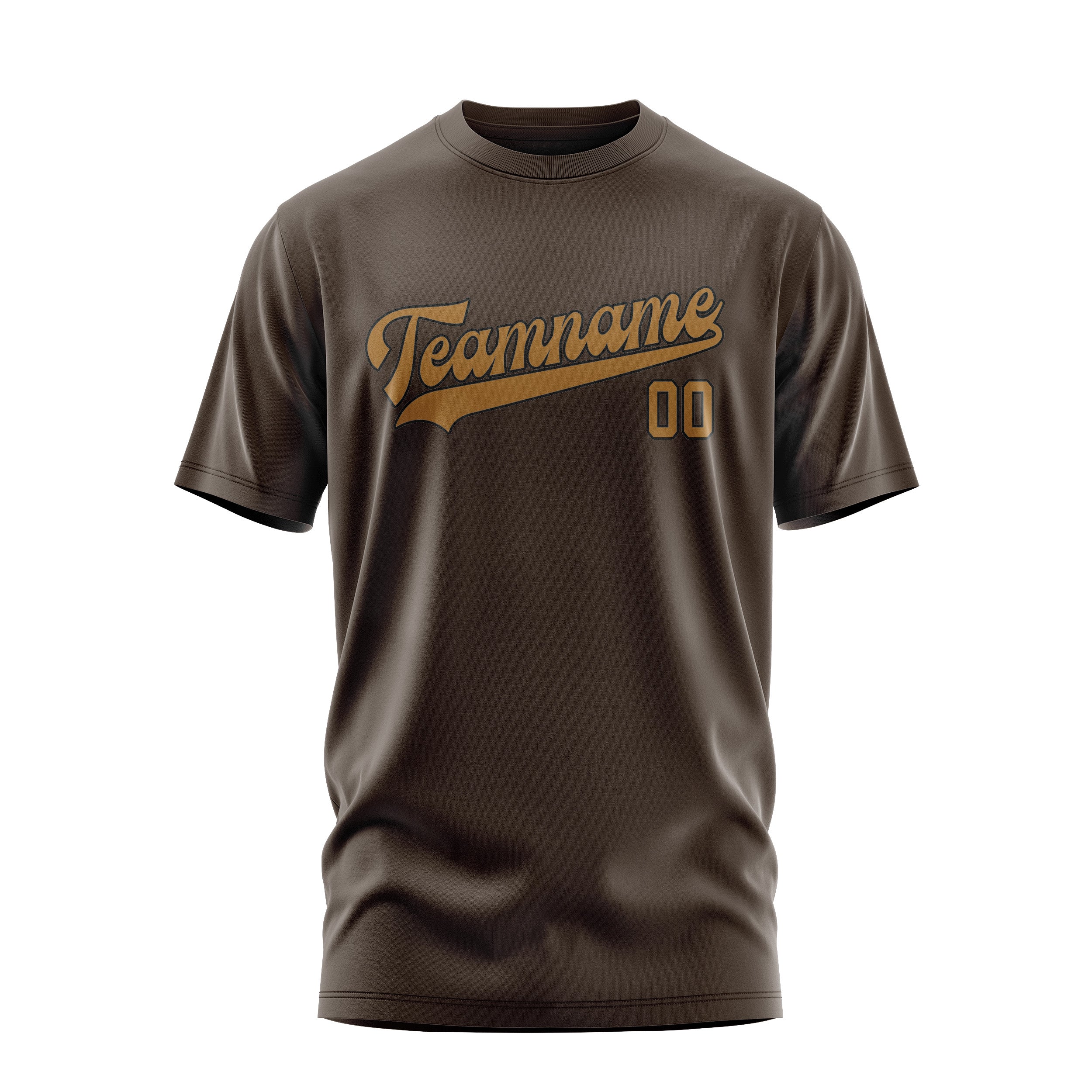 Custom Brown Khaki T-Shirt