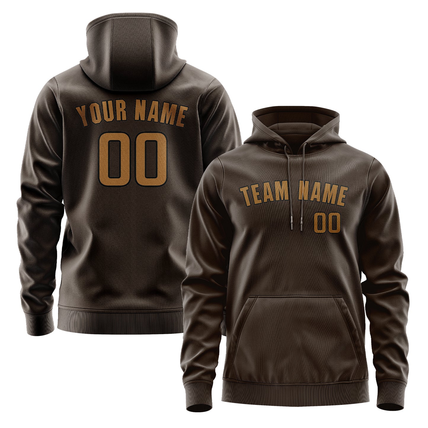 Custom Brown Khaki Hoodie