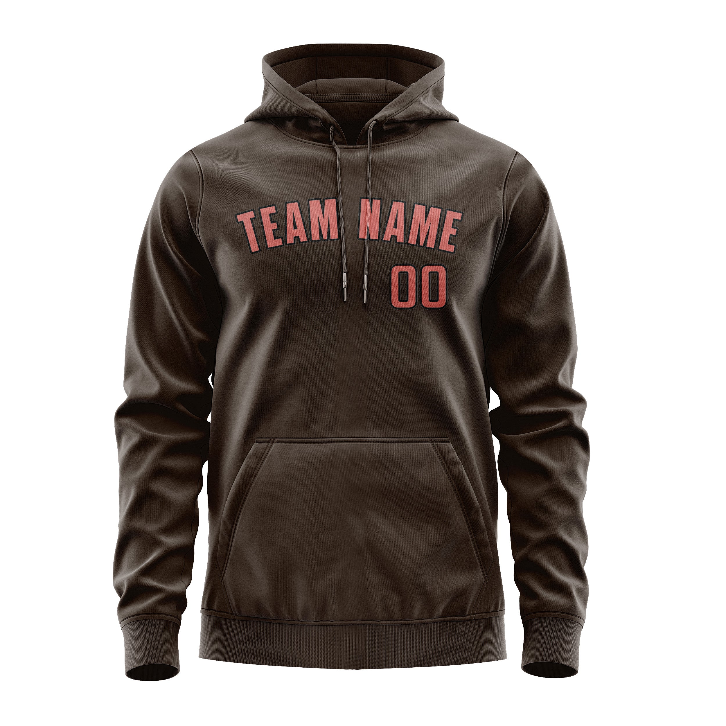 Custom Brown Copper Rose Hoodie