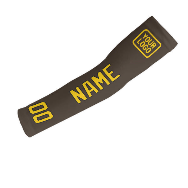 Custom Brown Gold Arm Sleeve