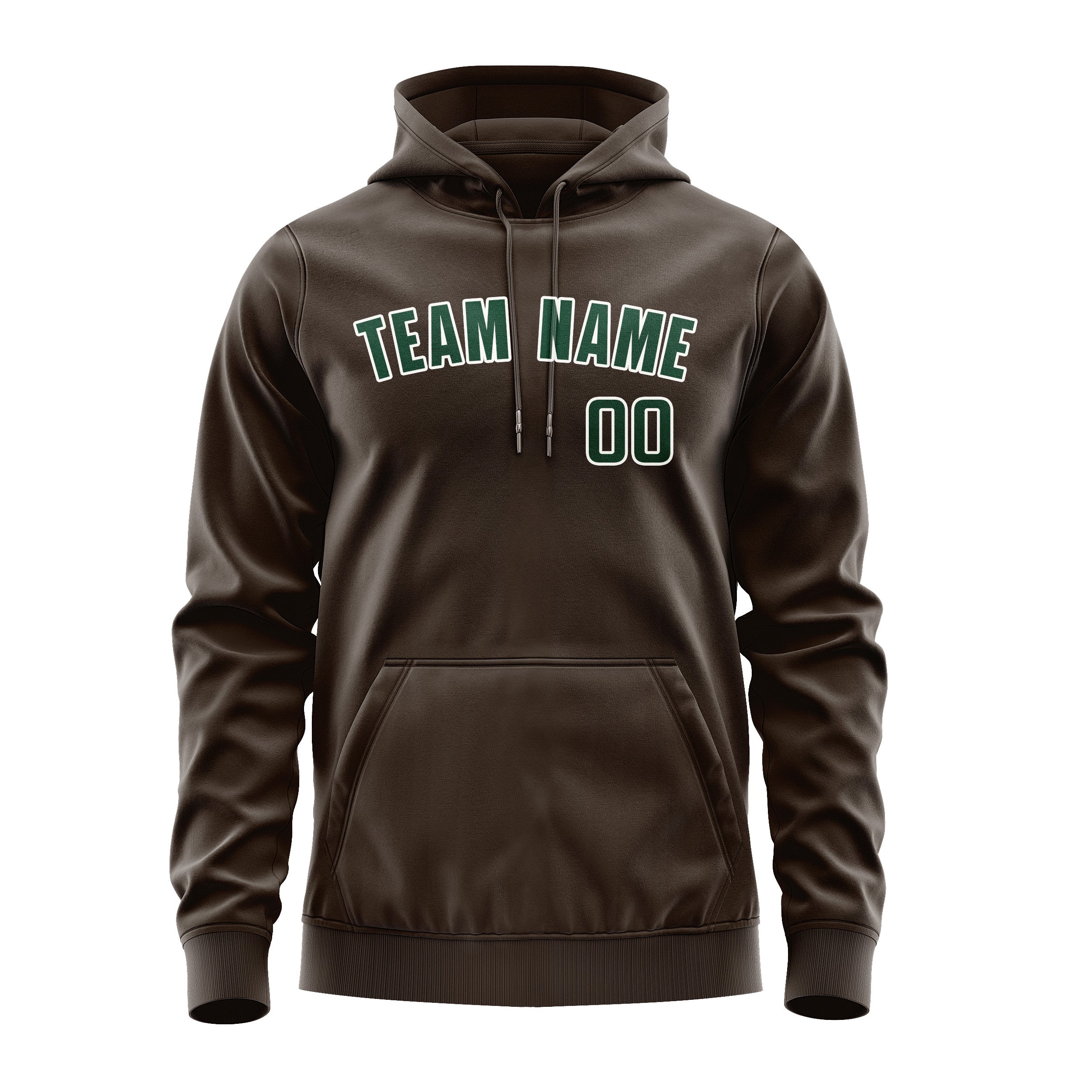 Custom Brown Green Hoodie