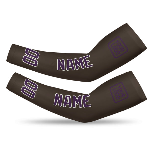 Custom Brown Purple Arm Sleeve