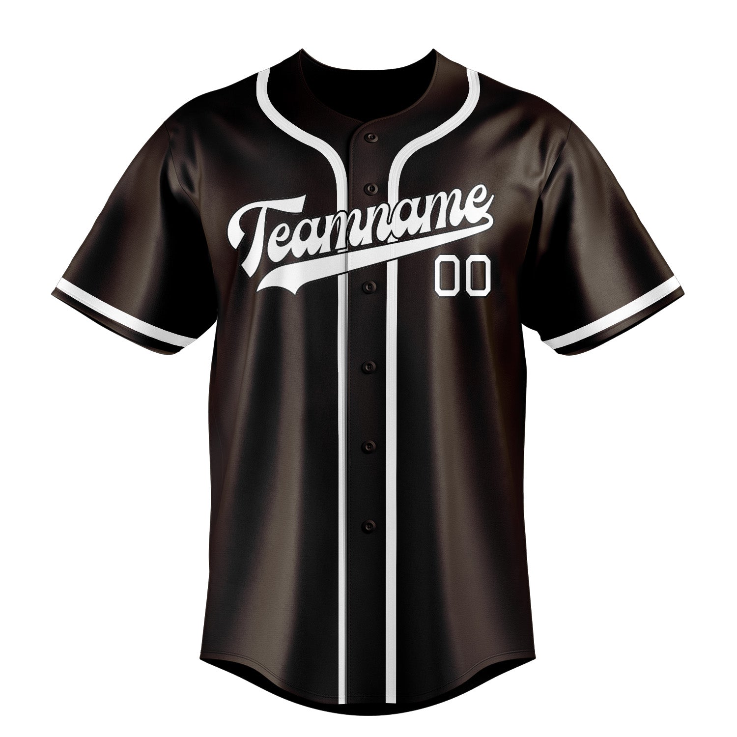 Custom Brown White Baseball Jersey