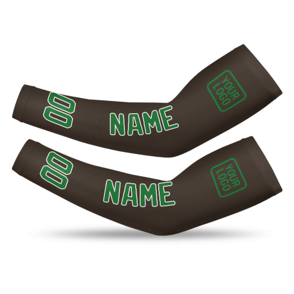 Custom Brown Emerald Green Arm Sleeve