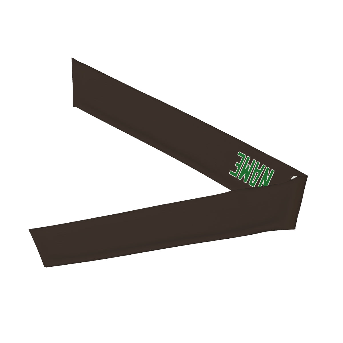 Custom Brown Emerald Green Headband