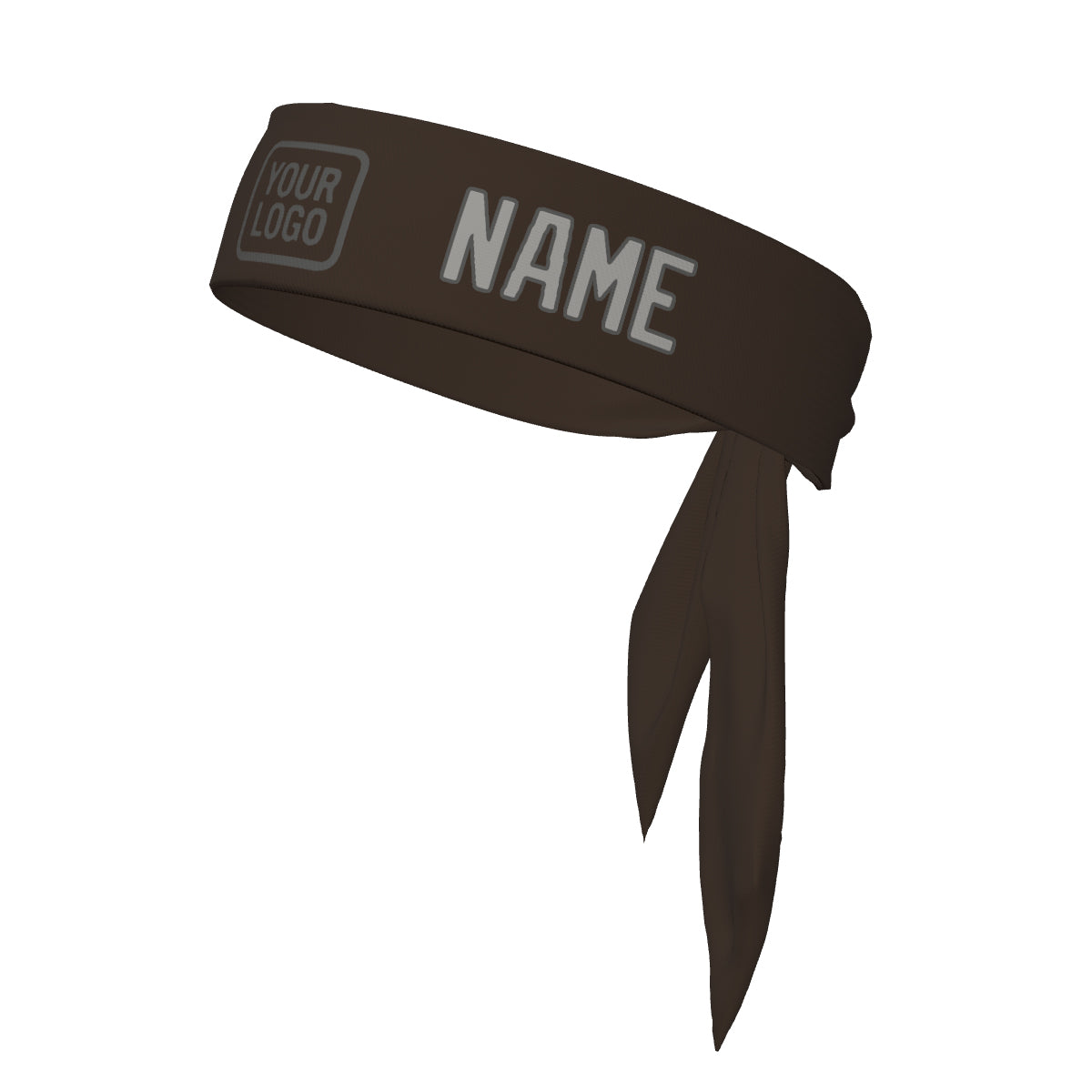 Custom Brown Gray Headband
