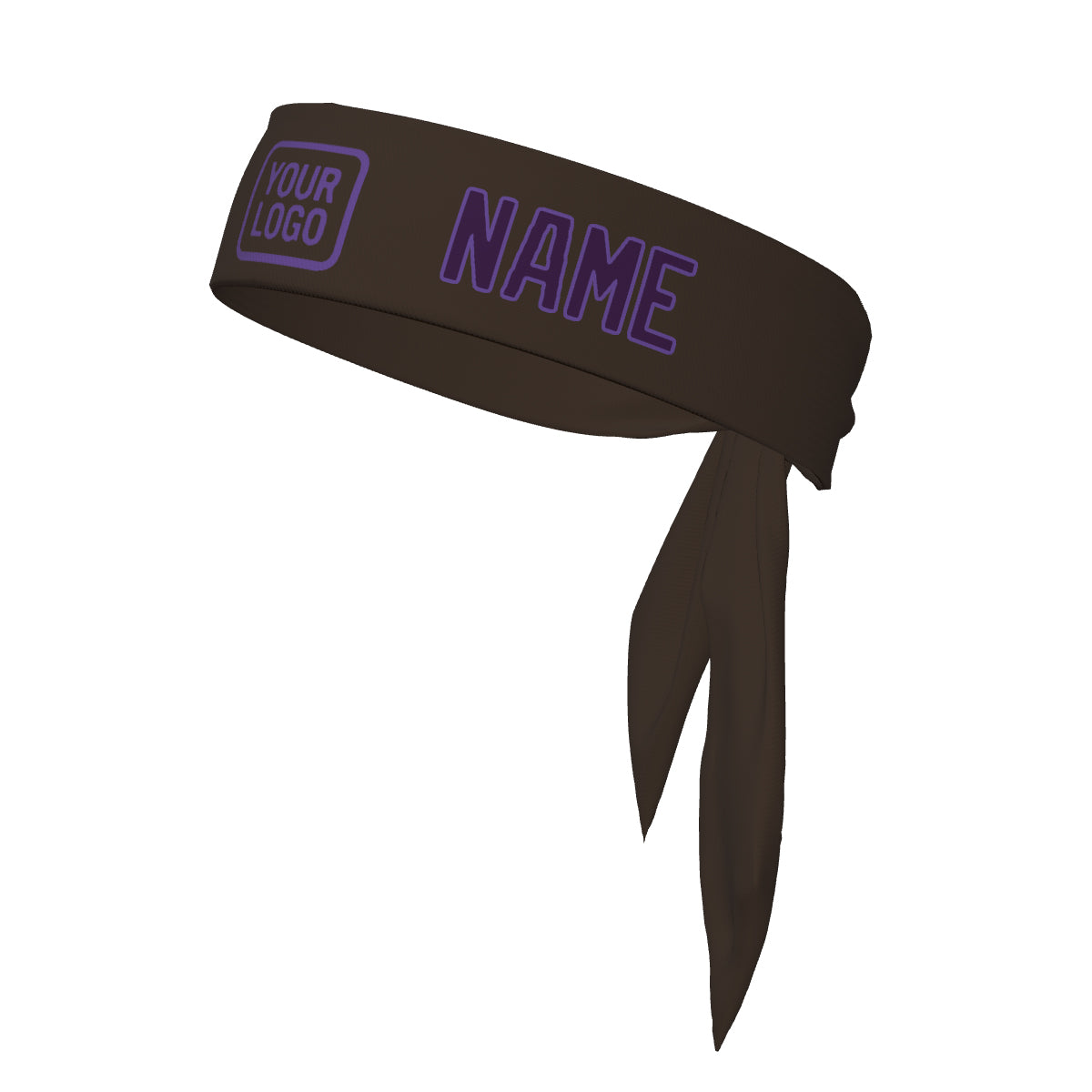 Custom Brown Purple Headband