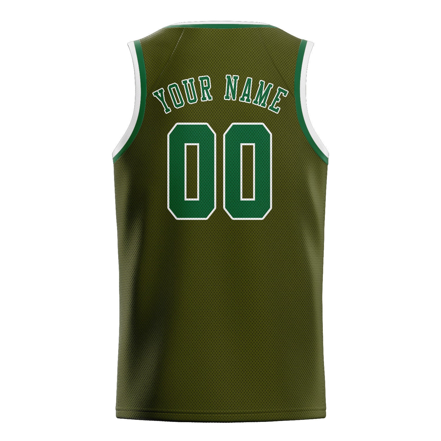 Custom Olive Green Basketball Jersey