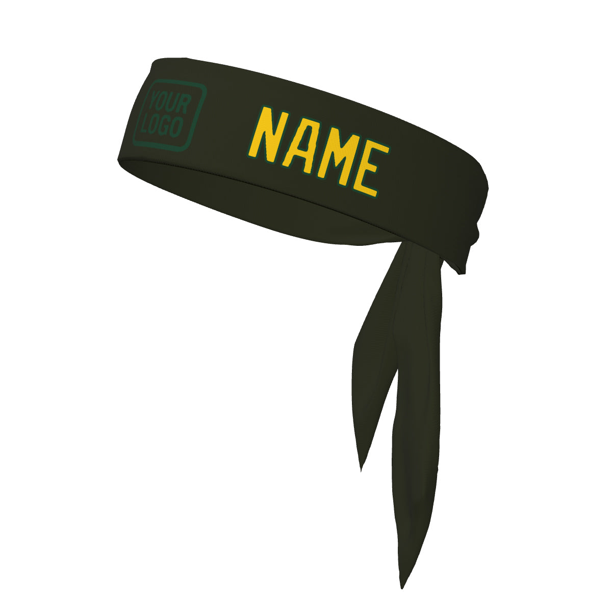 Custom Olive Gold Headband