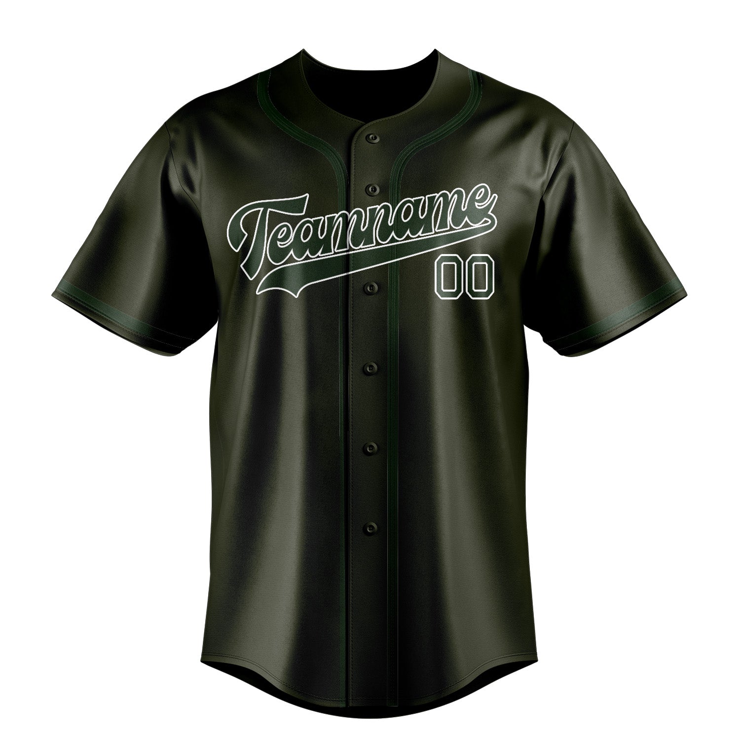Custom Olive Dark Green Baseball Jersey