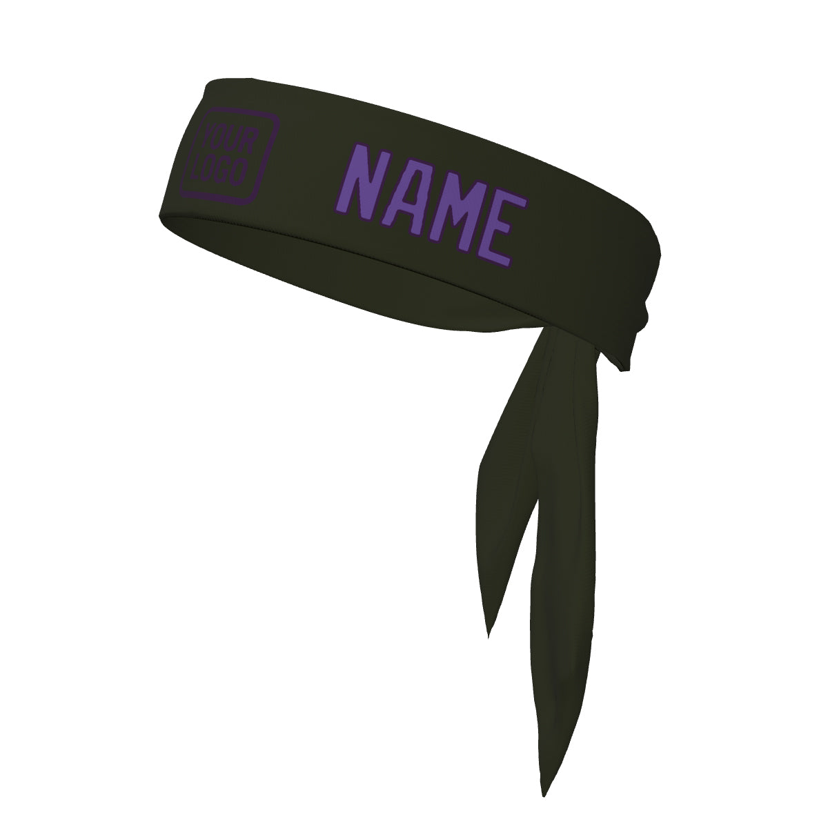 Custom Olive Light Purple Headband