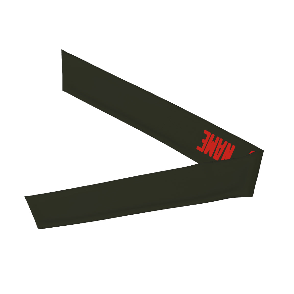 Custom Olive Orange Red Headband