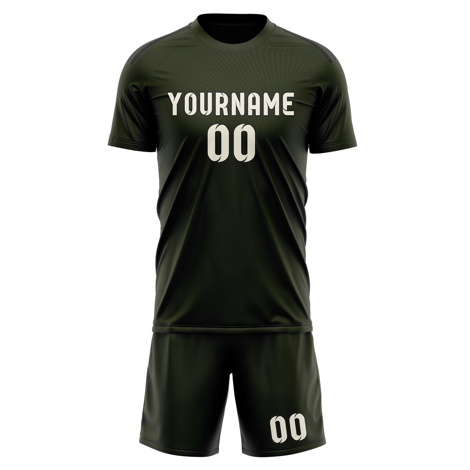Custom Olive Cream Soccer Set