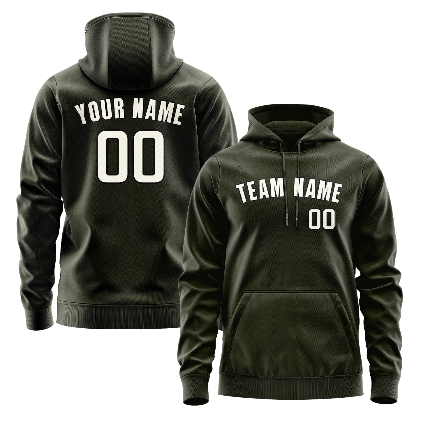 Custom Olive Cream Hoodie