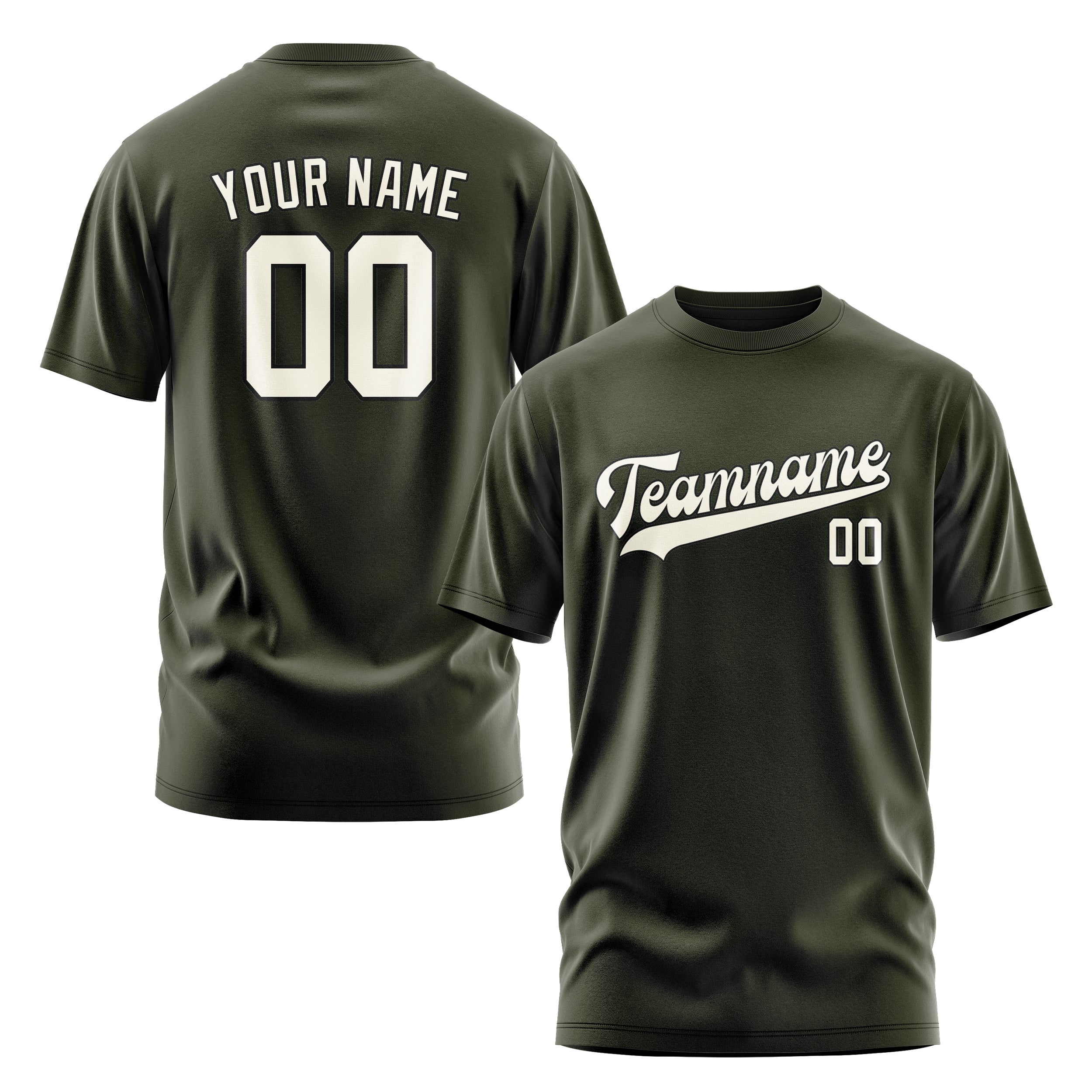 Custom Olive Cream T-Shirt