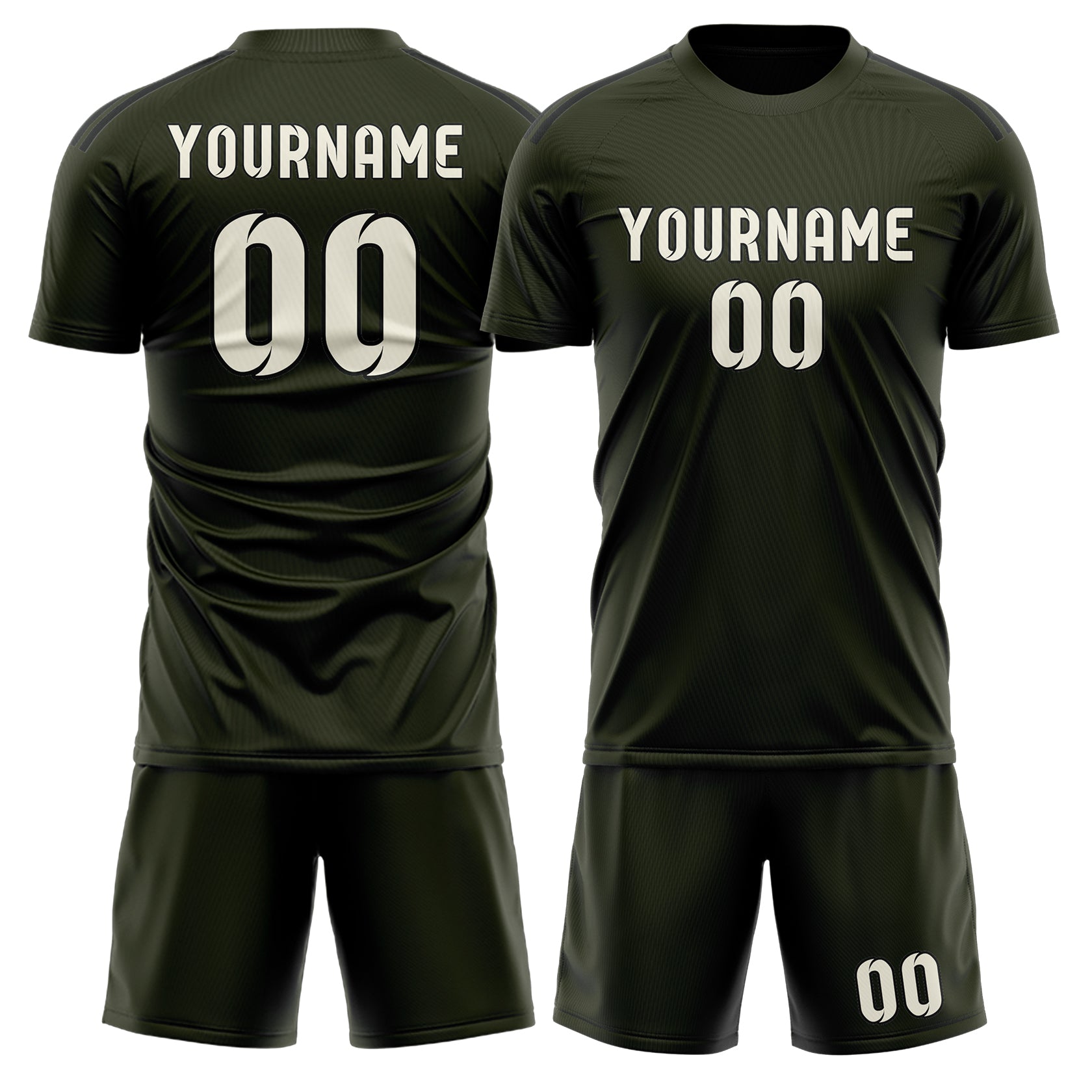 Custom Olive Cream Soccer Set