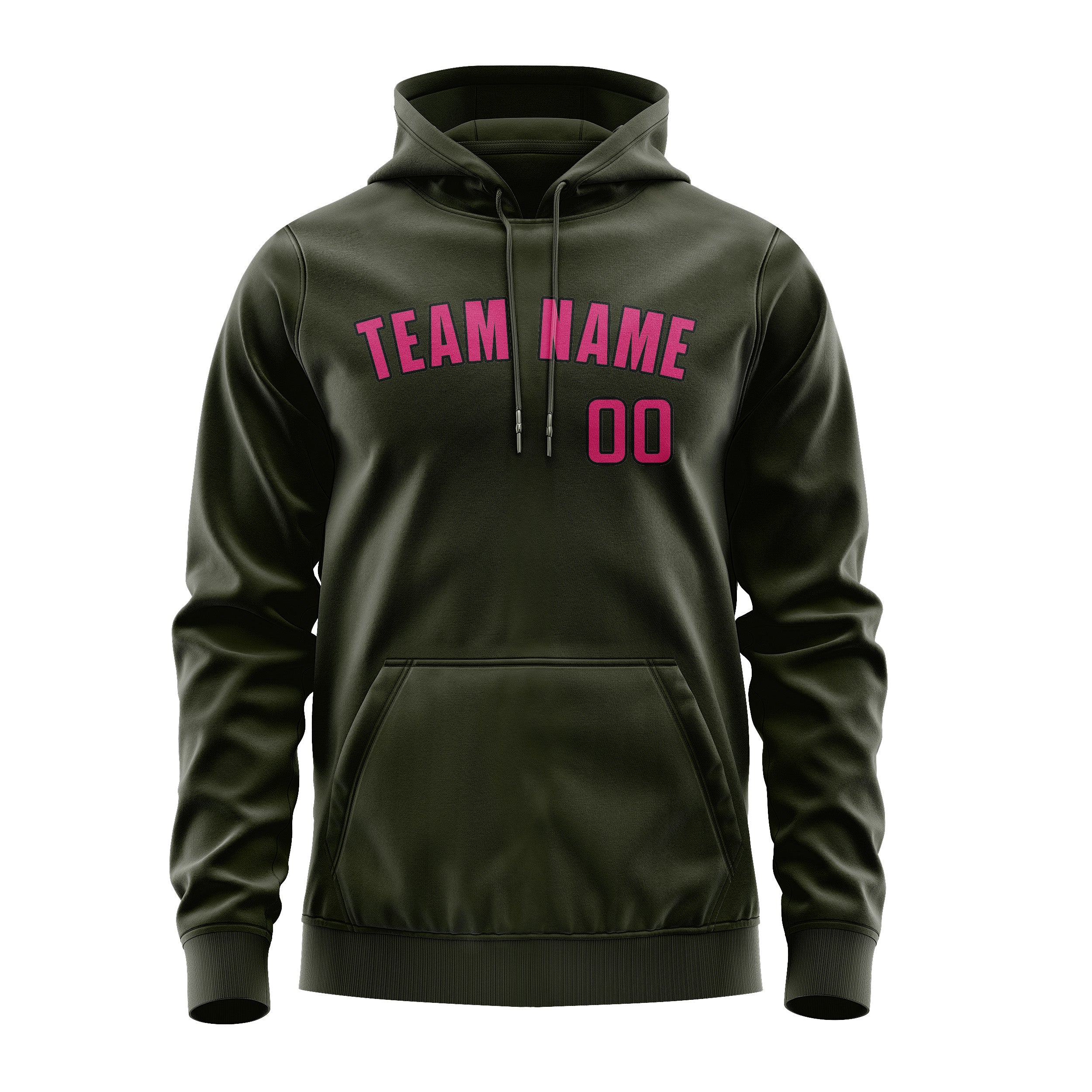 Custom Olive Pink Hoodie