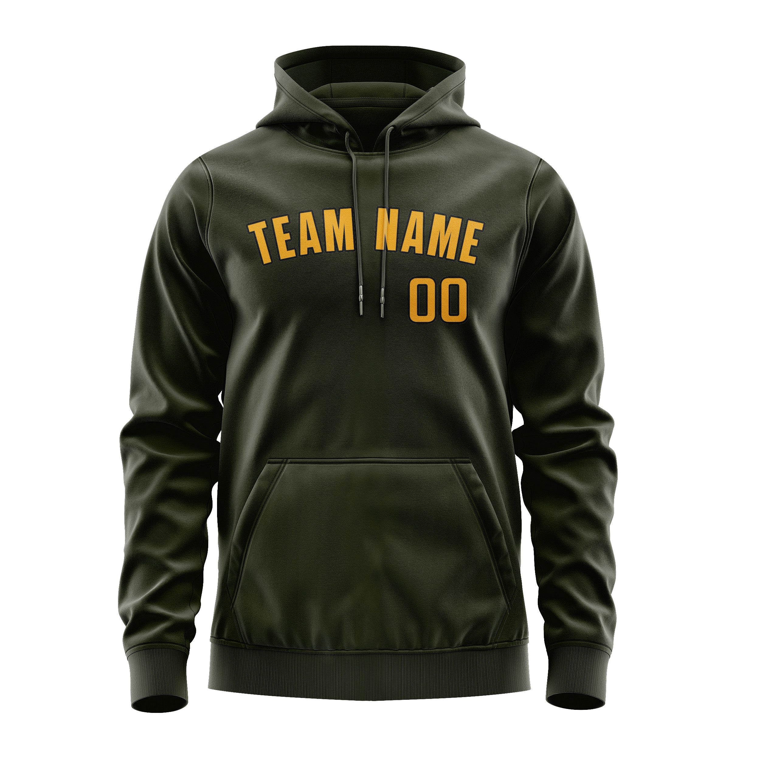Custom Olive Yellow Hoodie