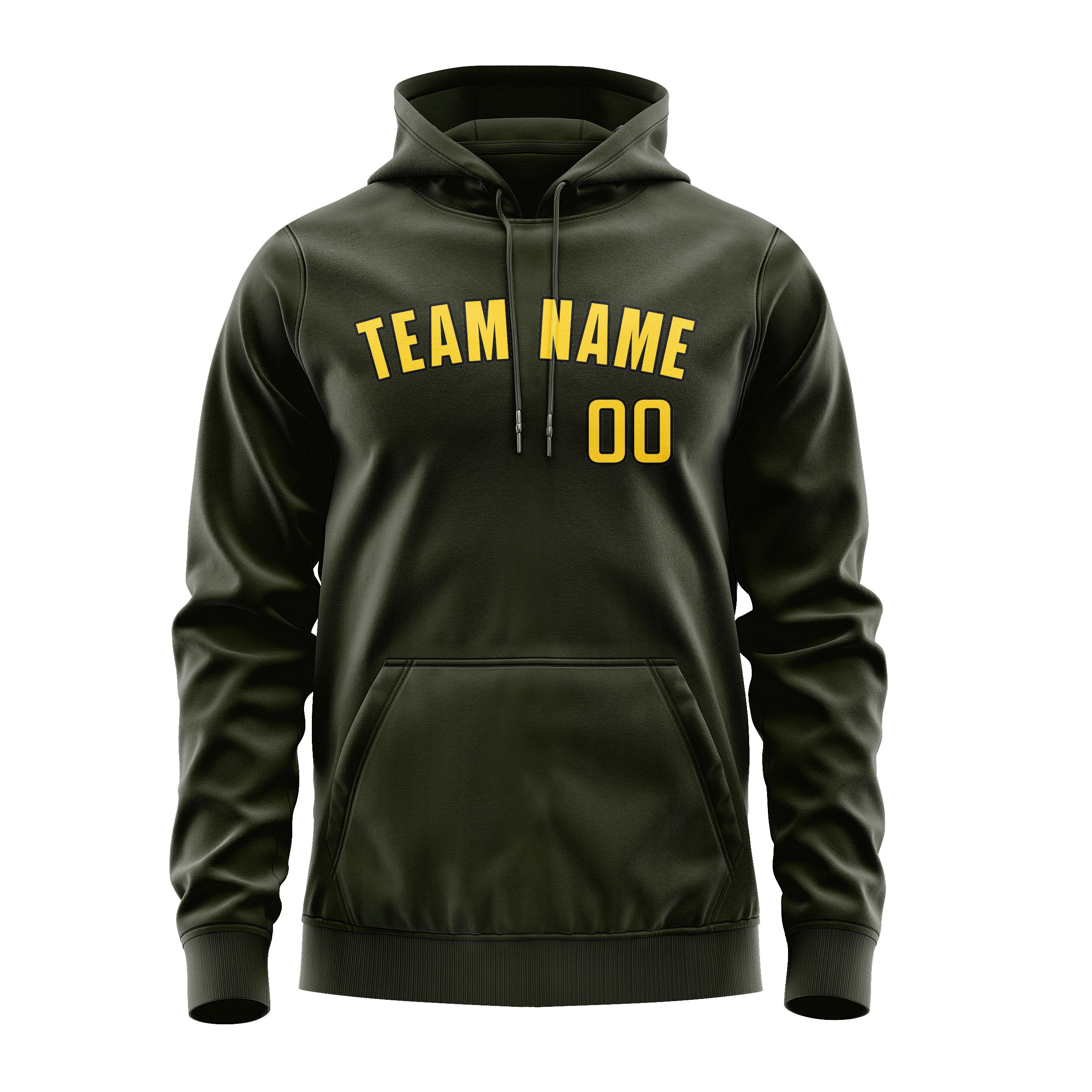 Custom Olive Gold Hoodie