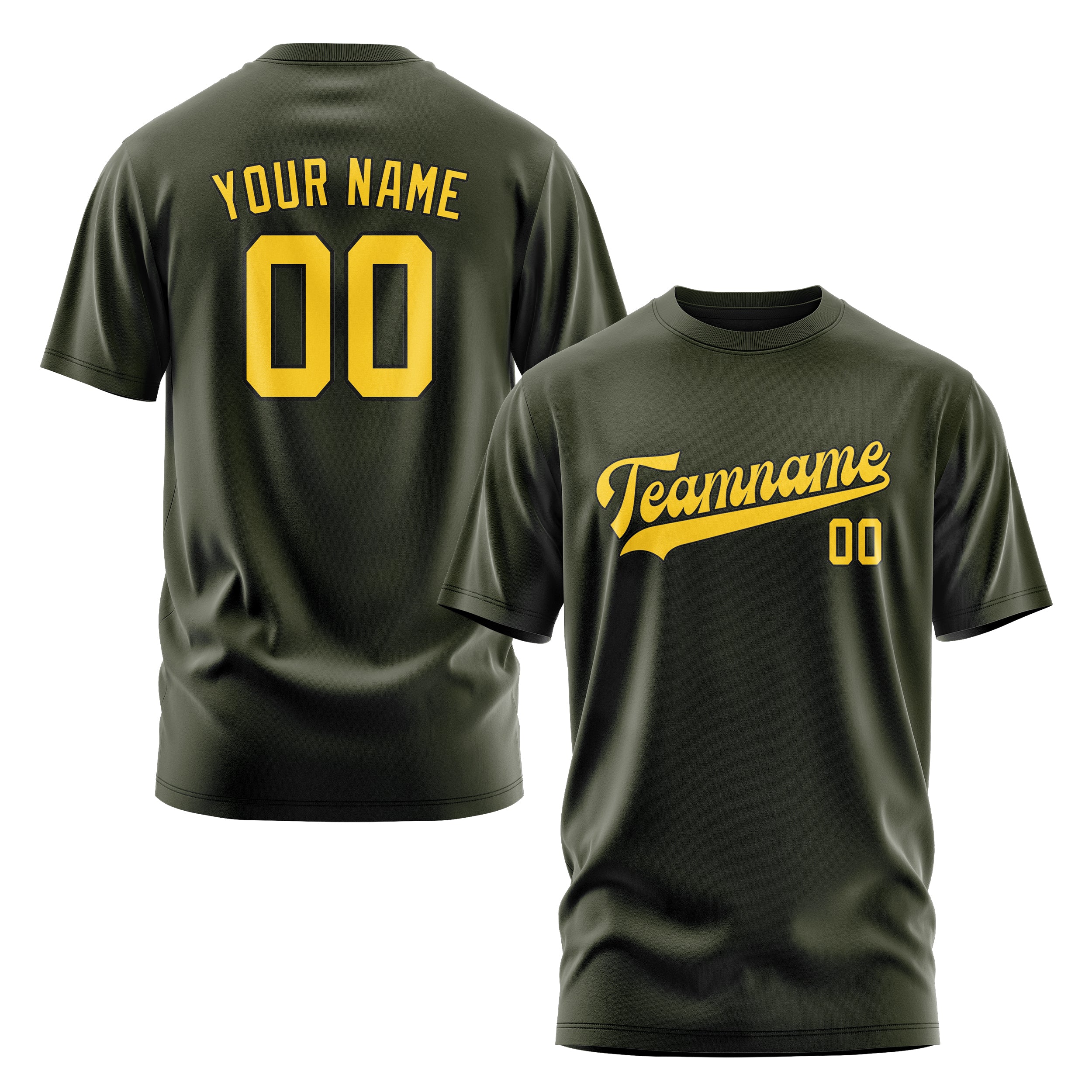 Custom Olive Gold T-Shirt