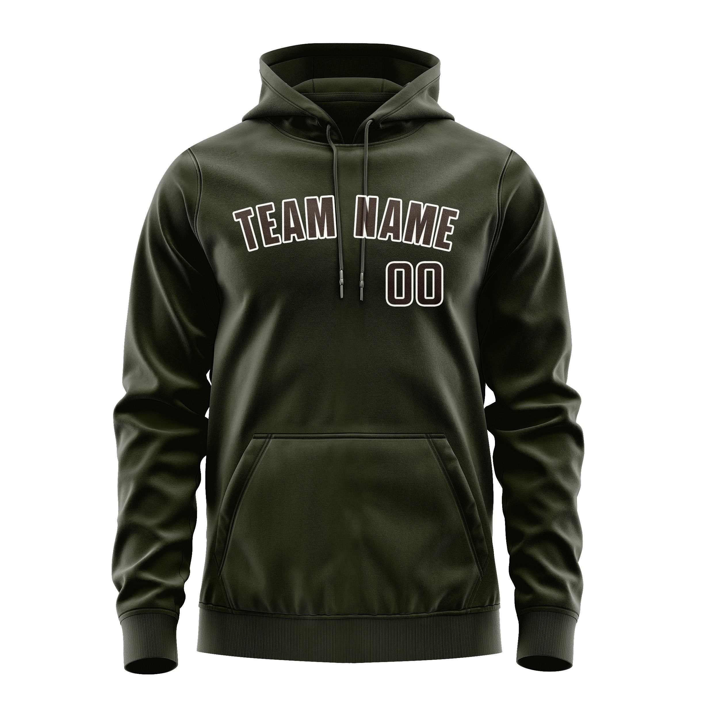 Custom Olive Brown Hoodie