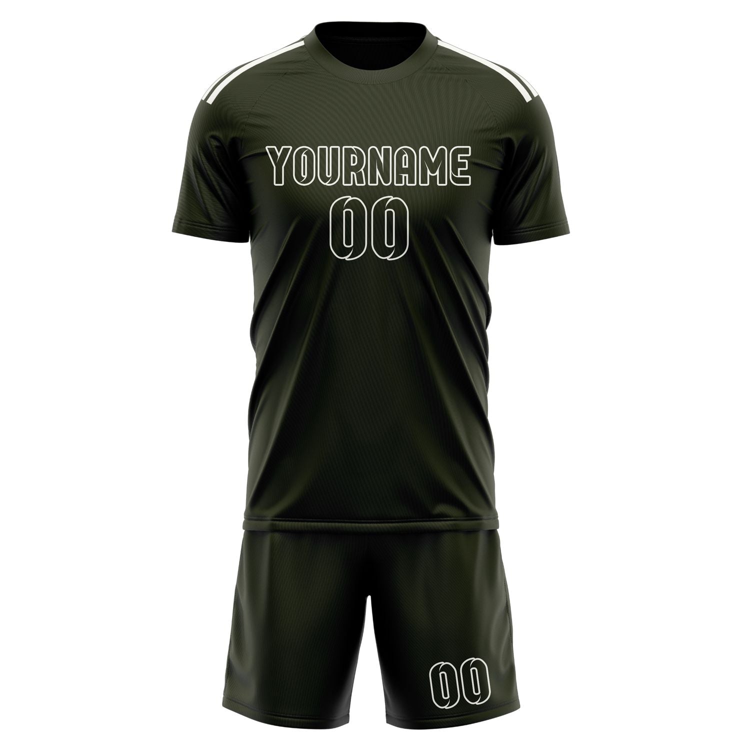Custom Olive Olive Soccer Set