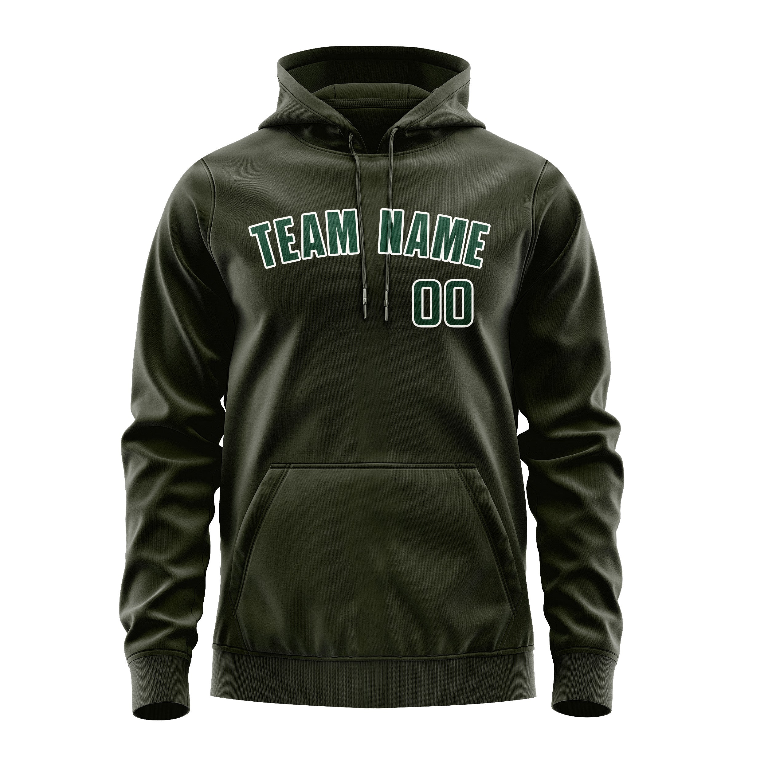 Custom Olive Green Hoodie