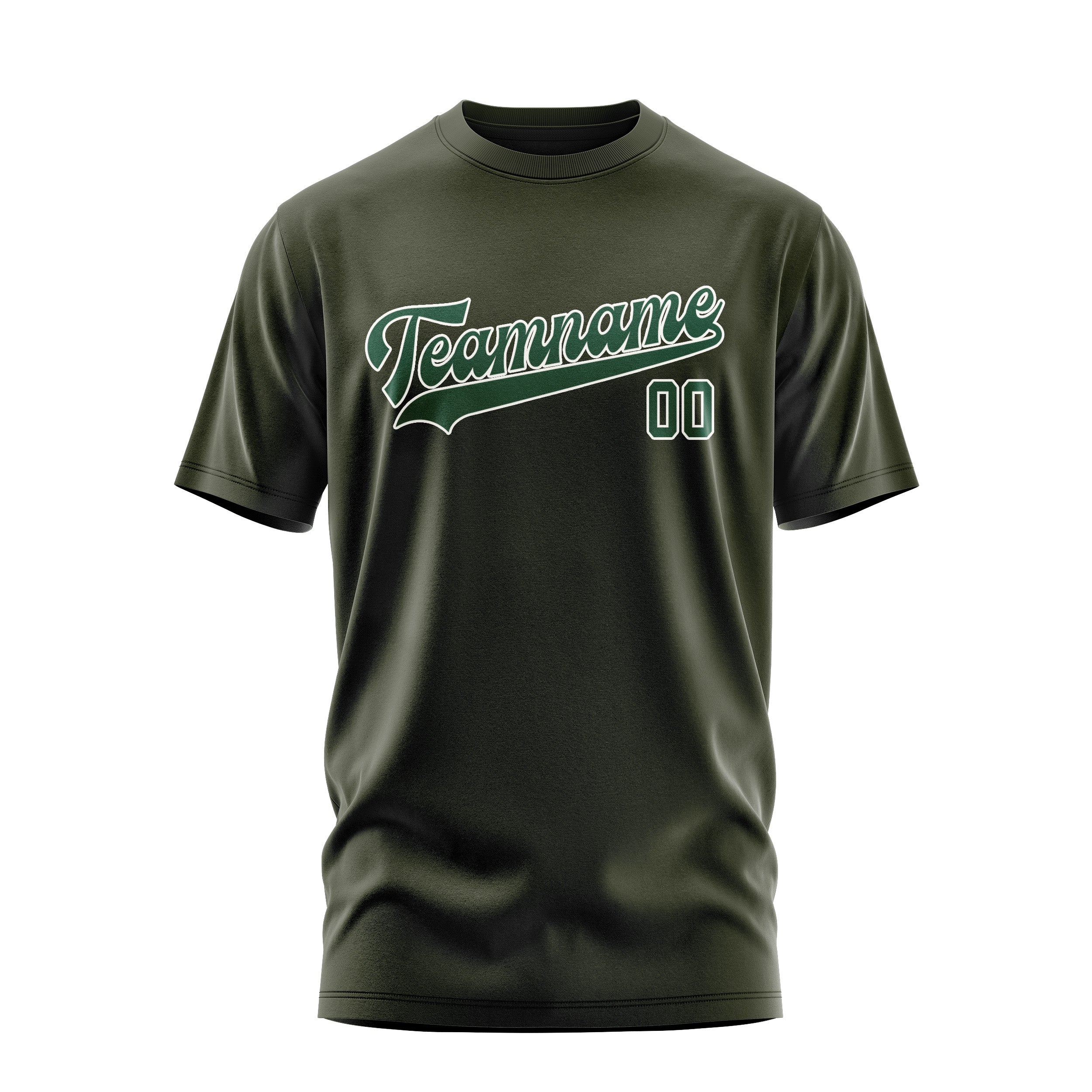 Custom Olive Green T-Shirt