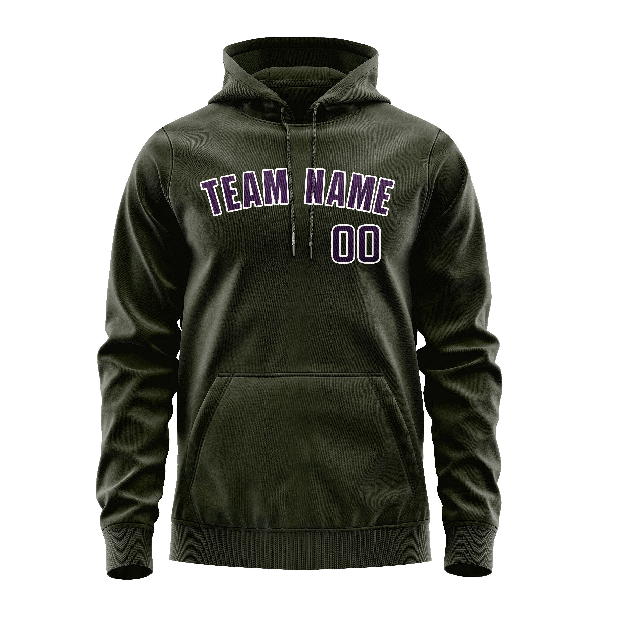 Custom Olive Purple Hoodie