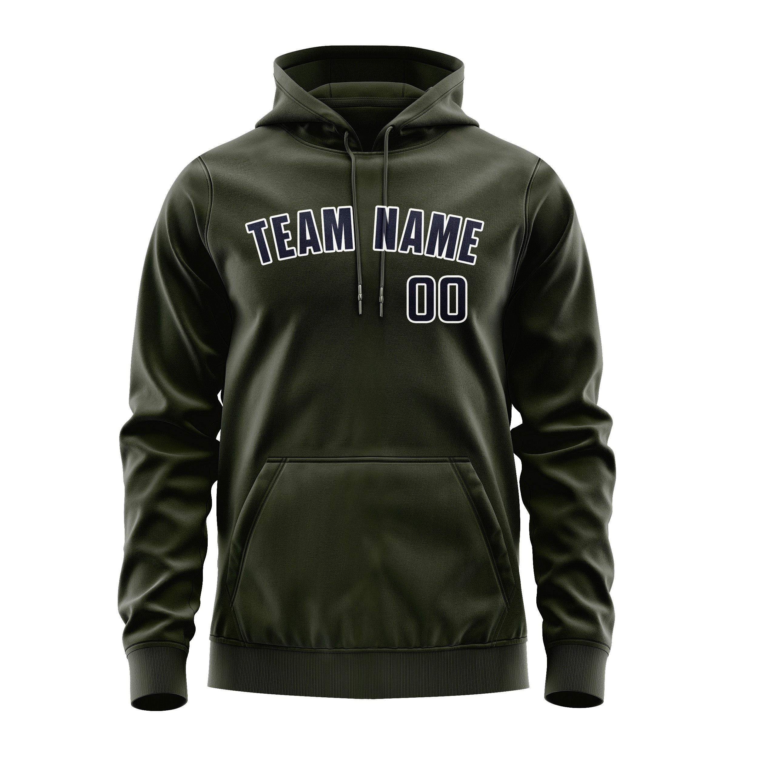 Custom Olive Navy Hoodie
