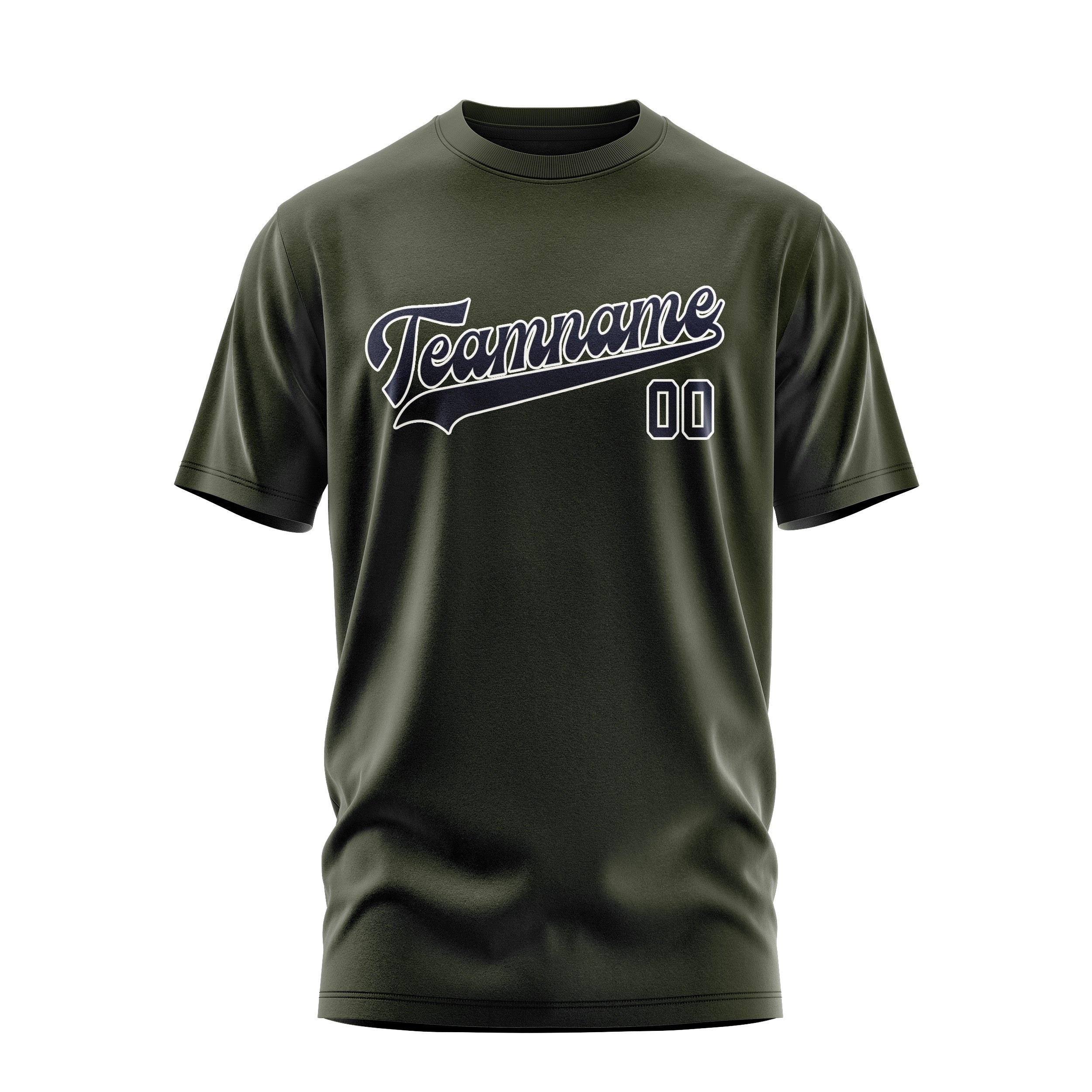 Custom Olive Navy T-Shirt