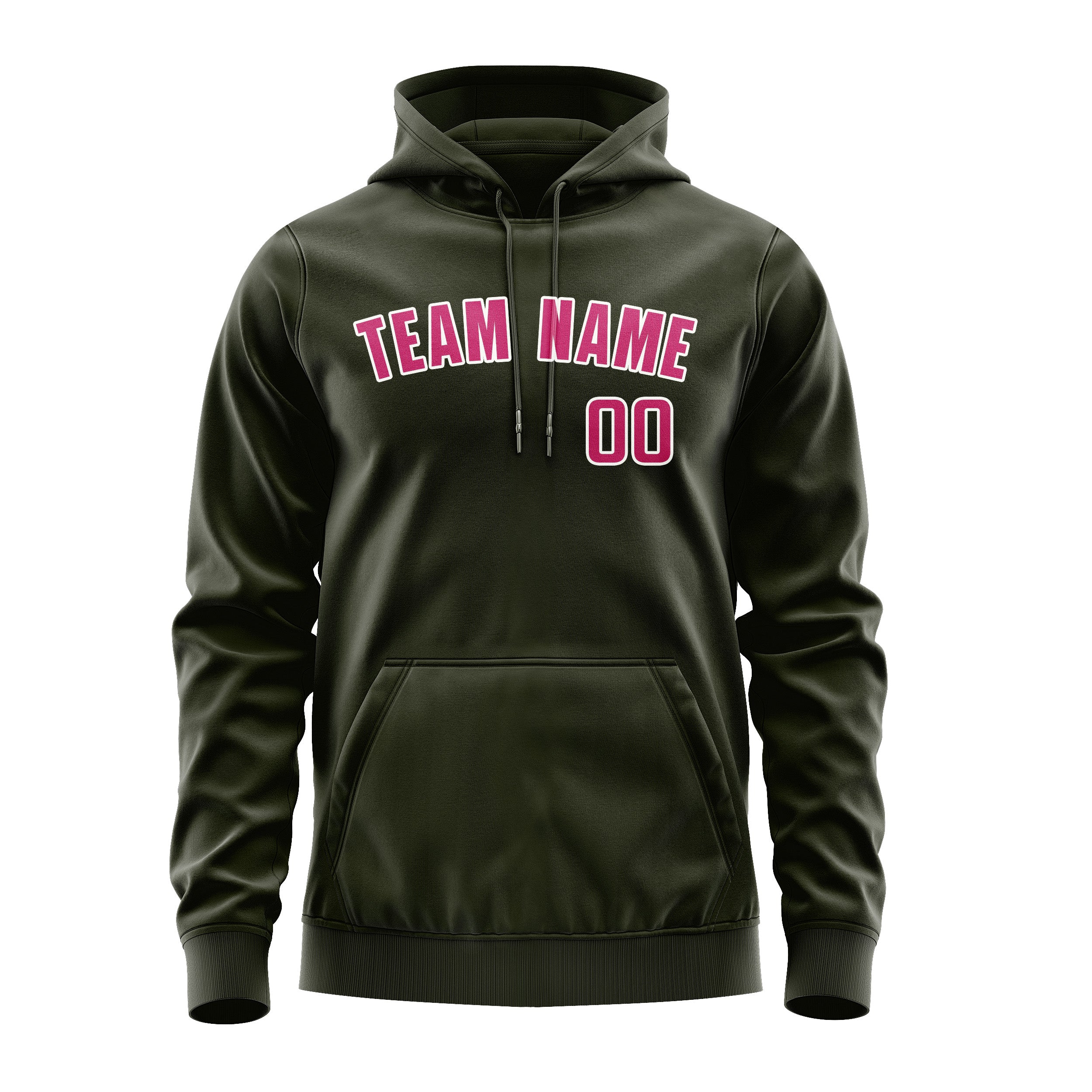 Custom Olive Pink Hoodie
