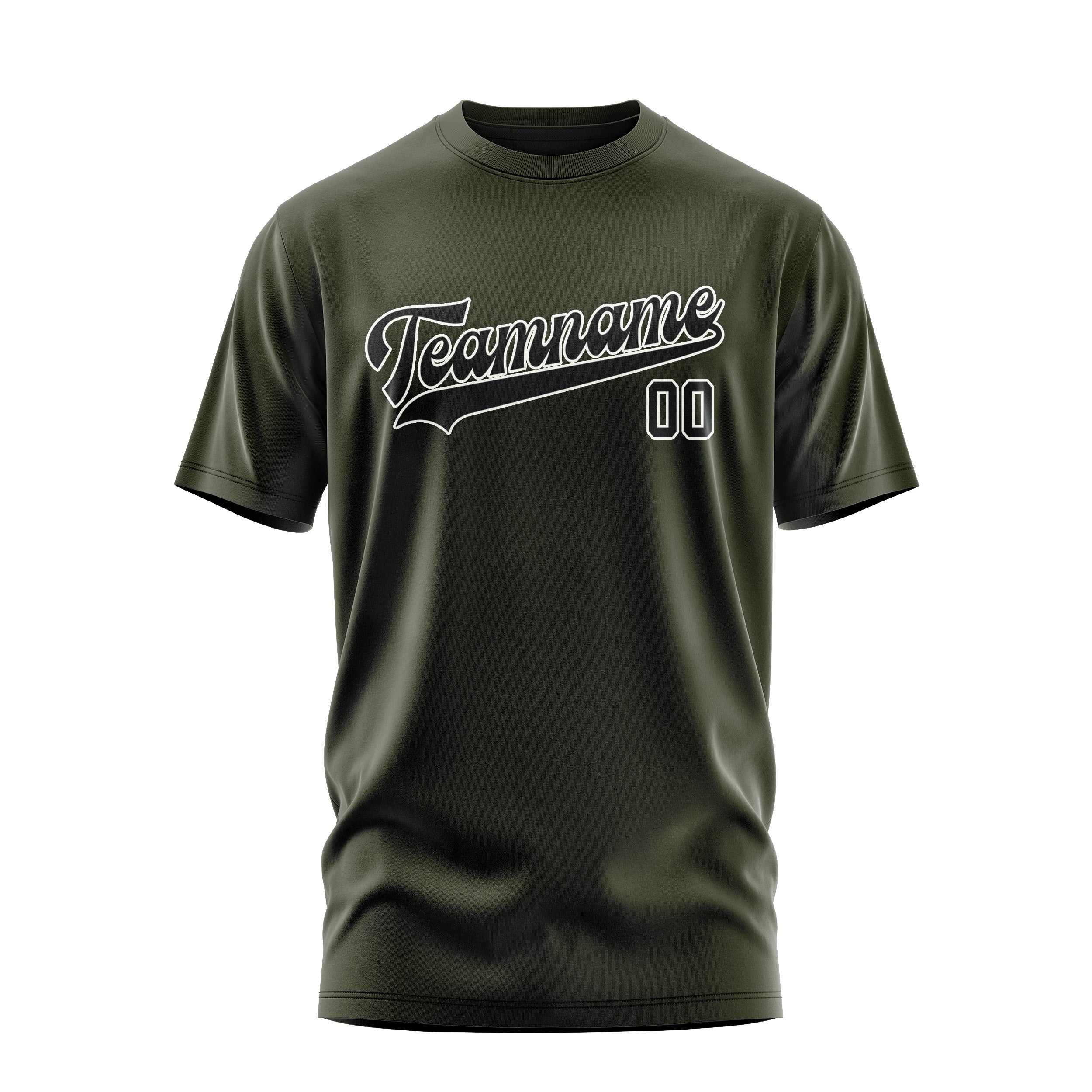 Custom Olive Black T-Shirt