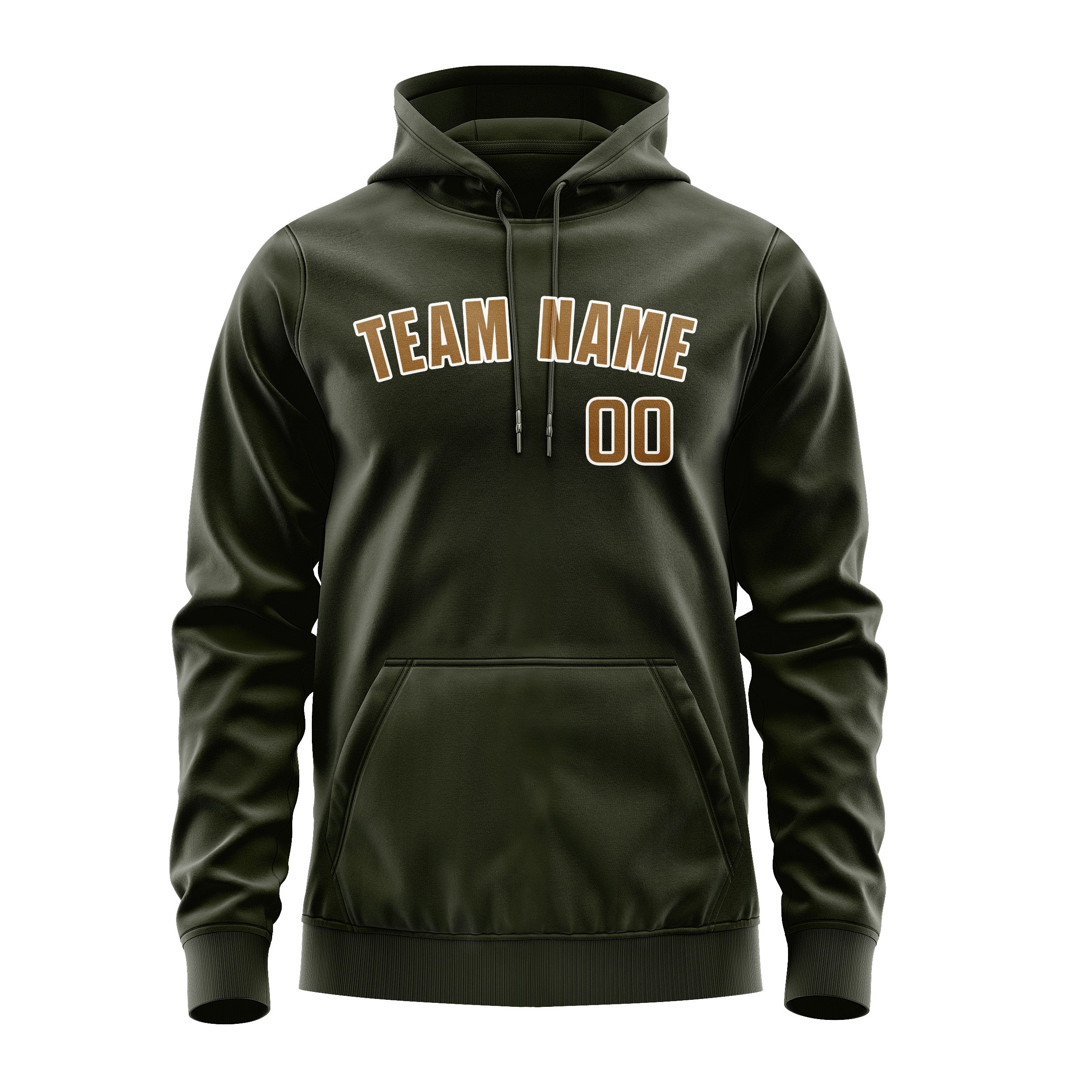 Custom Olive Khaki Hoodie
