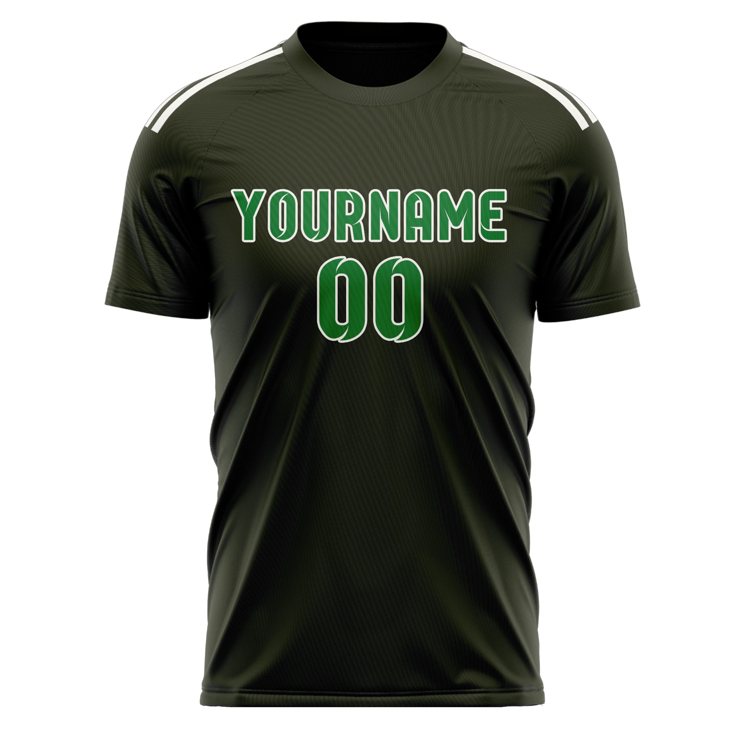 Custom Olive Emerald Green Soccer Jersey